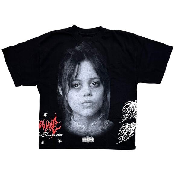 Civil Regime X Beetlejuice Astrid Forever Side by Side Oversized Tee T-Shirt - Picture 1 of 4